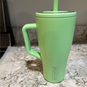 BrüMate Green Tumbler with Straw